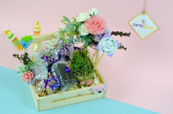 Floral Baby Shower Wrap Gift Hampers in Gurgaon Delhi NCR Noida India