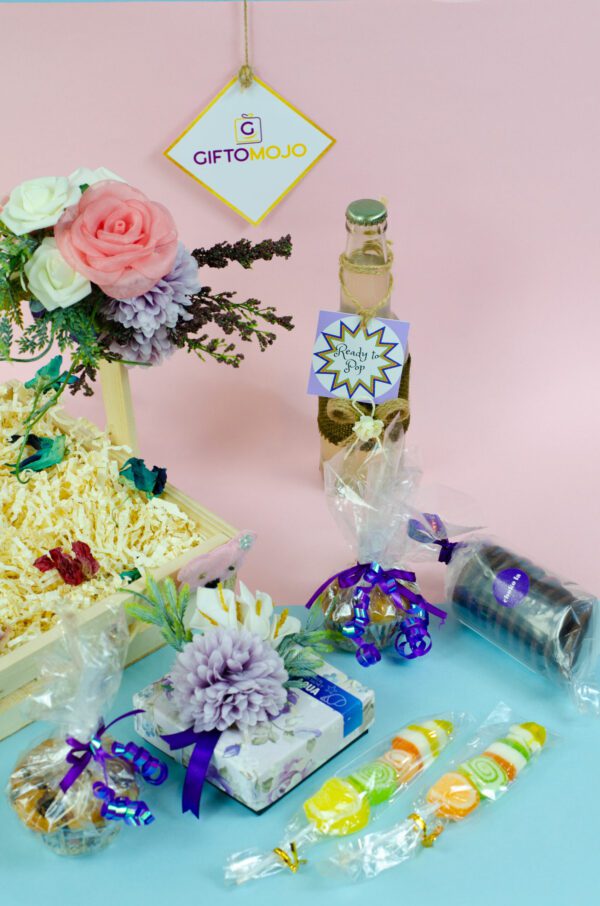 Floral Baby Shower Wrap Gift Hampers in Gurgaon Delhi NCR Noida India