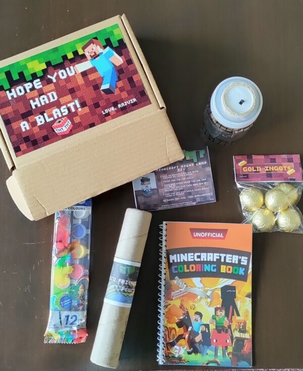 Minecraft Theme Return Favours Gift Hampers in Gurgaon Delhi NCR Noida India